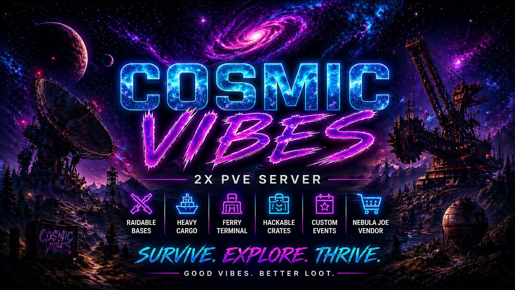 cosmic vibes' logo